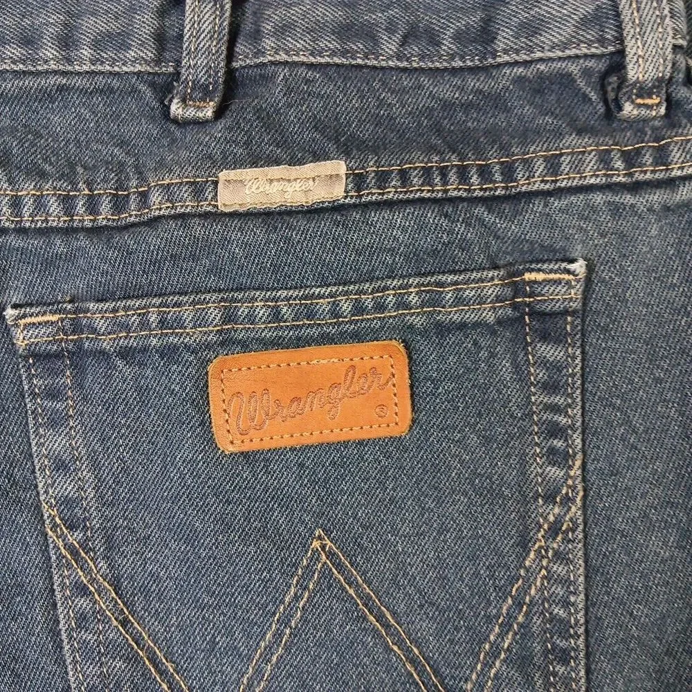 Wrangler Western Montana  Straight Fit Blue Jeans‎ Mens Size 40 X 33